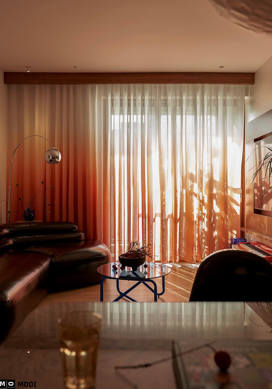 Phòng khách Mid-century dự án Vista Veder