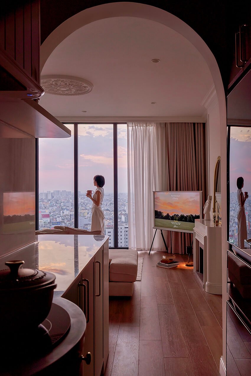 Căn hộ Parisian Style dưới ánh hoàng hôn